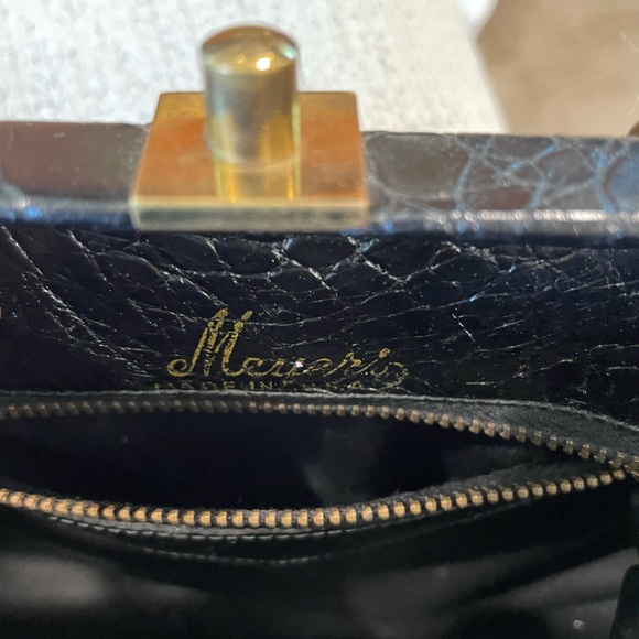 Vintage black mini Handbag with mirror - Picture 6 of 6